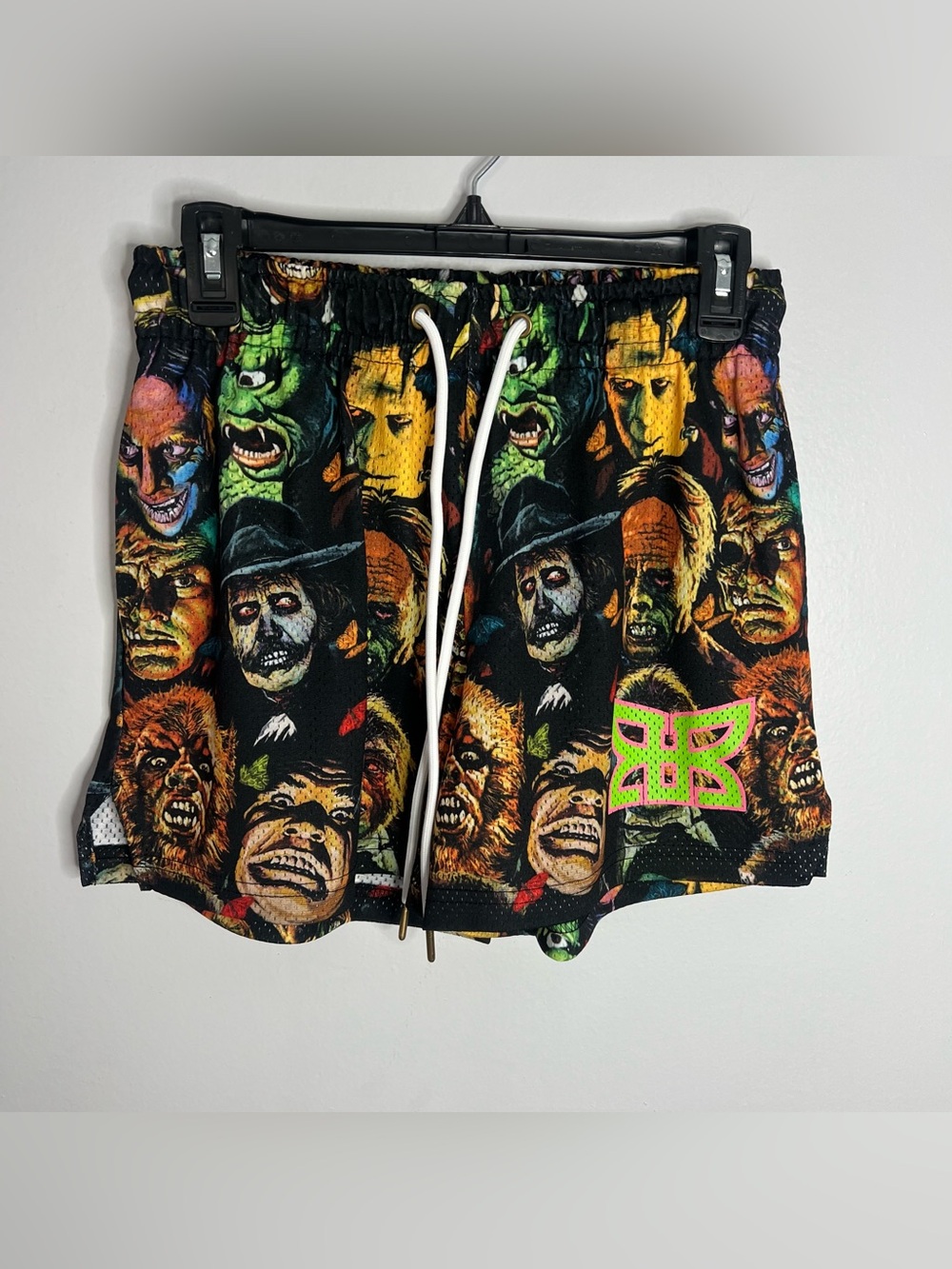 Ryoko Rain Mesh Shorts Men Small Multicolor Halloween Haunted Scary